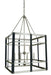 Framburg 5349 SP/MBLACK Metro Artisan Nine Light Foyer Chandelier, Satin Pewter/Matte Black Main Image.jpg