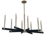 Framburg 5352 BN/MBLACK Jessica Eight Light Chandelier, Brushed Nickel/Matte Black Main Image.jpg