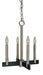 Framburg 5354 BN/MBLACK Jessica Four Light Chandelier, Brushed Nickel/Matte Black Main Image.jpg