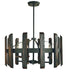 Framburg 5375 MBLACK Modern Farmhouse Six Light Chandelier, Matte Black Main Image.jpg