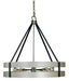 Framburg 5388 SP/MBLACK Orion Ten Light Chandelier, Satin Pewter/Matte Black Main Image.jpg