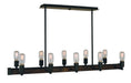 Framburg 5402 MBLACK Modern Farmhouse Ten Light Island Chandelier, Matte Black Main Image.jpg