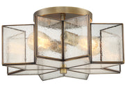 Shoppers Lighting SH60004NB Emily Two Light Semi-Flush Mount, Natural Brass Alternate Image 2.jpg
