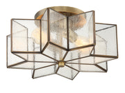 Shoppers Lighting SH60004NB Emily Two Light Semi-Flush Mount, Natural Brass Alternate Image 4.jpg
