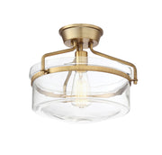 Shoppers Lighting SH60011NB Eleanor One Light Semi-Flush Mount, Natural Brass Alternate Image 4.jpg