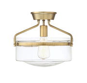 Shoppers Lighting SH60011NB Eleanor One Light Semi-Flush Mount, Natural Brass Main Image.jpg