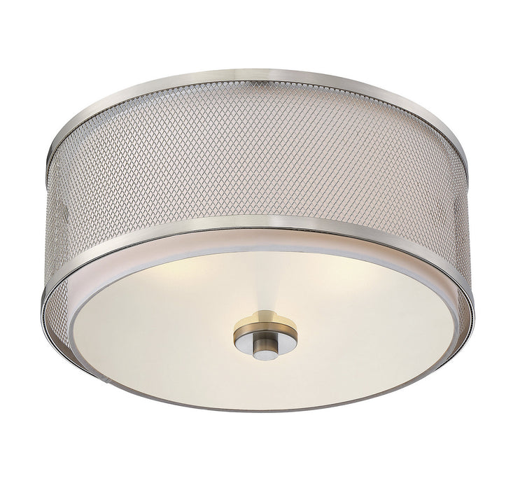 Shoppers Lighting SH60018BN Scarlett Three Light Flush Mount, Brushed Nickel Alternate Image 2.jpg