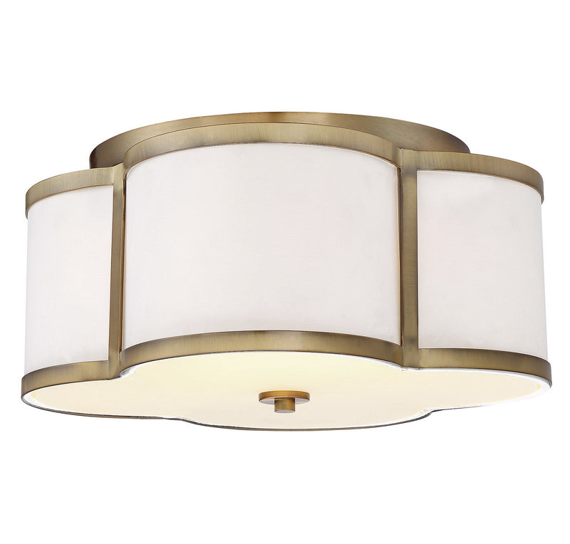 Shoppers Lighting SH60020NB Stella Three Light Semi-Flush Mount, Natural Brass Main Image.jpg