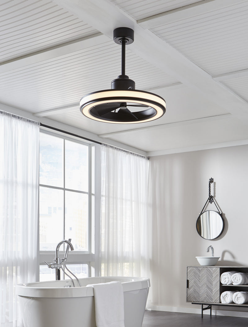 Fanimation FP8404BL Gleam 16" Ceiling Fan Black Alternate Image 2.jpg