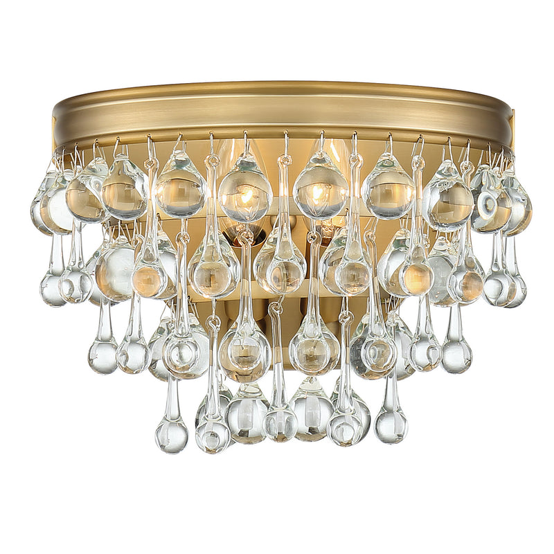 Crystorama 132-VG Calypso Two Light Wall Sconce Vibrant Gold Main Image.jpg