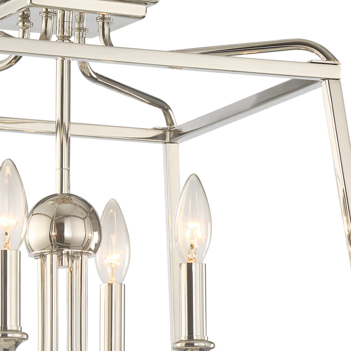 Crystorama 2243-PN_NOSHADE Sylvan Four Light Semi Flush Mount Polished Nickel Alternate Image 2.jpg