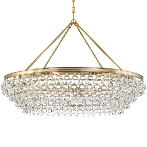 Crystorama 278-VG Calypso Eight Light Chandelier Vibrant Gold Main Image.jpg