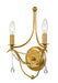 Crystorama 422-GA Metro Two Light Wall Sconce Antique Gold Alternate Image 2.jpg
