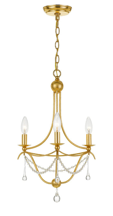Crystorama 423-GA Metro Three Light Mini Chandelier Antique Gold Main Image.jpg