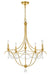 Crystorama 425-GA Metro Five Light Chandelier Antique Gold Alternate Image 4.jpg