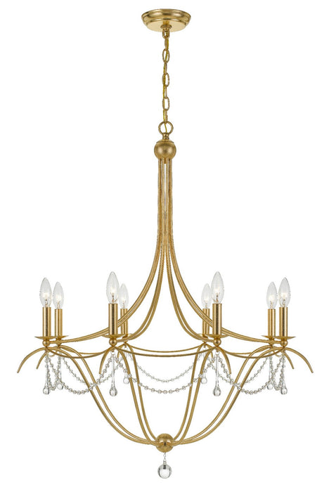 Crystorama 428-GA Metro Eight Light Chandelier Antique Gold Alternate Image 4.jpg