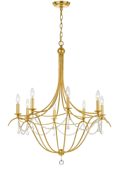 Crystorama 428-GA Metro Eight Light Chandelier Antique Gold Main Image.jpg
