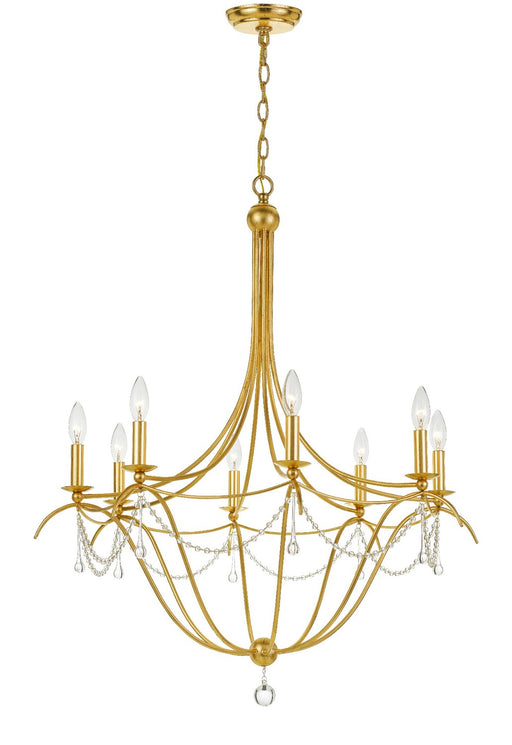 Crystorama 428-GA Metro Eight Light Chandelier Antique Gold Main Image.jpg