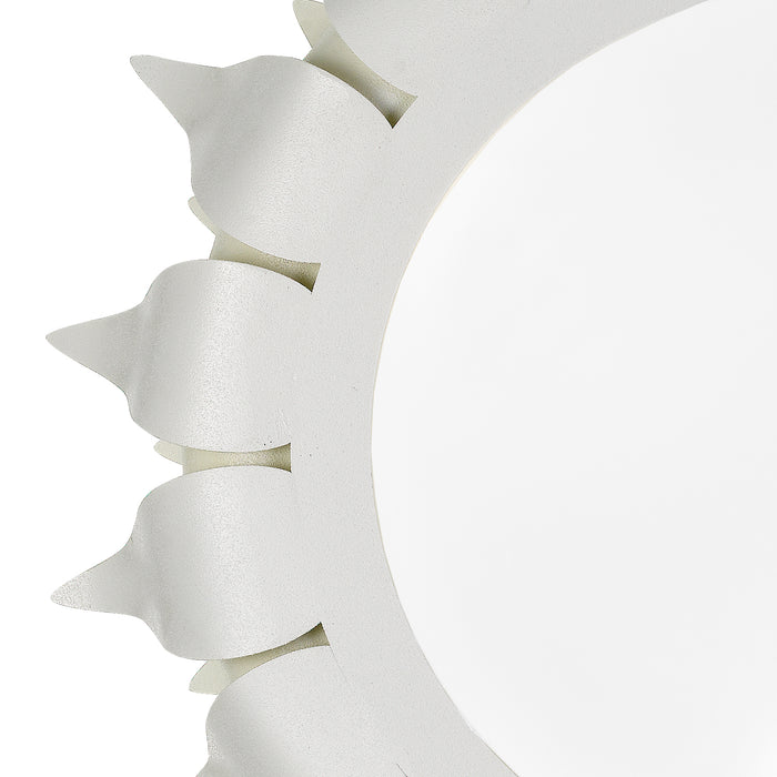 Crystorama 510-MT Broche Three Light Flush Mount Matte White Alternate Image 2.jpg