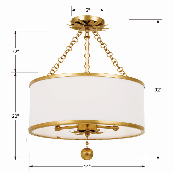 Crystorama 513-GA_CEILING Broche Three Light Semi Flush Mount Antique Gold Alternate Image 4.jpg
