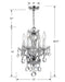 Crystorama 5534-CH-CL-S Traditional Crystal Four Light Chandelier Polished Chrome Alternate Image 2.jpg