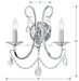 Crystorama 6822-CH-CL-SAQ Othello Two Light Wall Sconce Polished Chrome Alternate Image 2.jpg