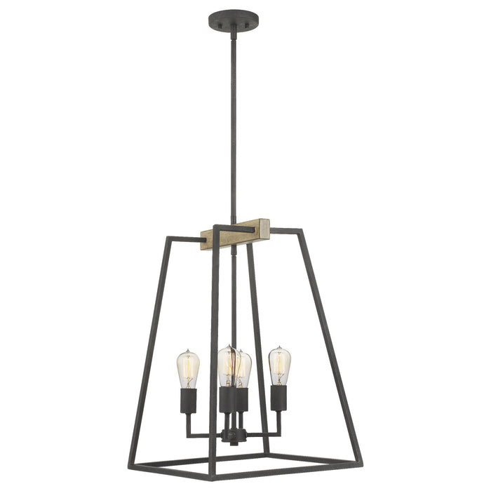 Quoizel BRT5204GK Brockton Four Light Foyer Pendant, Grey Ash Alternate Image 3.jpg
