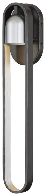 Minka-Lavery 72643-517-L Rocketa LED Outdoor Wall Mount, Artisan Coal W/Silver Accents Main Image.jpg