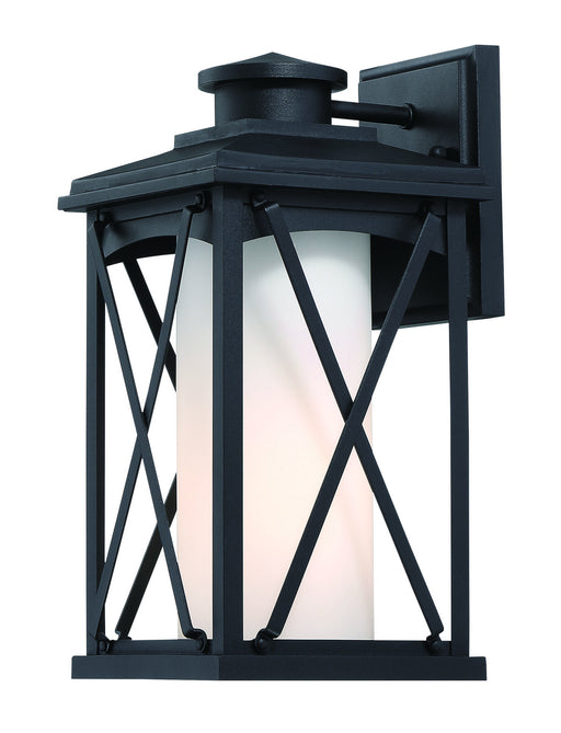 Minka-Lavery 72681-66 Lansdale One Light Outdoor Wall Mount, Coal Main Image.jpg