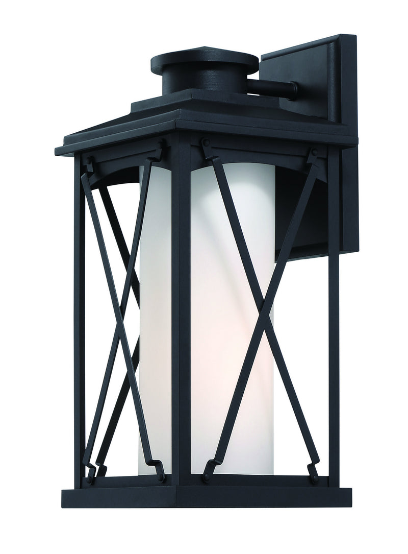 Minka-Lavery 72682-66 Lansdale One Light Outdoor Wall Mount, Coal Main Image.jpg
