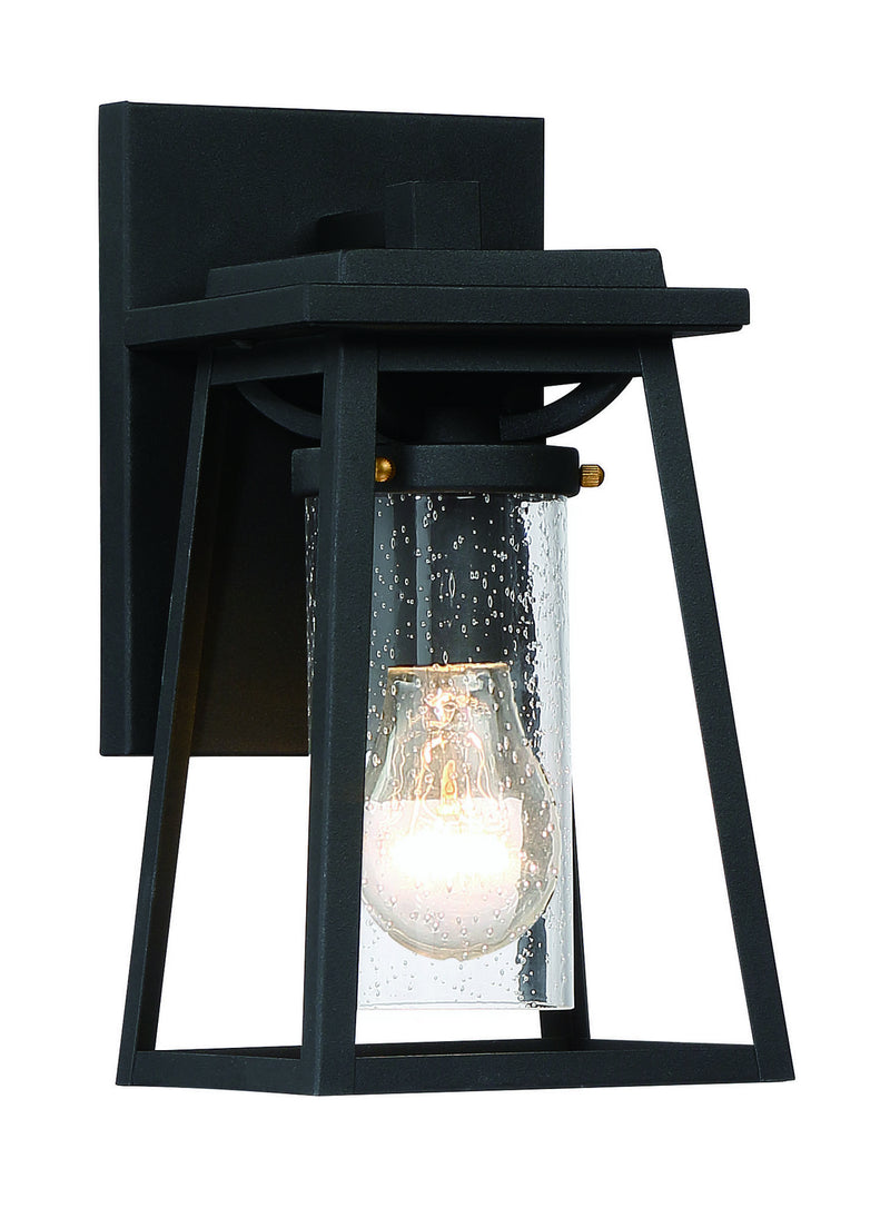 Minka-Lavery 72711-66G Lanister Court One Light Outdoor Lantern, Coal W/Gold Main Image.jpg