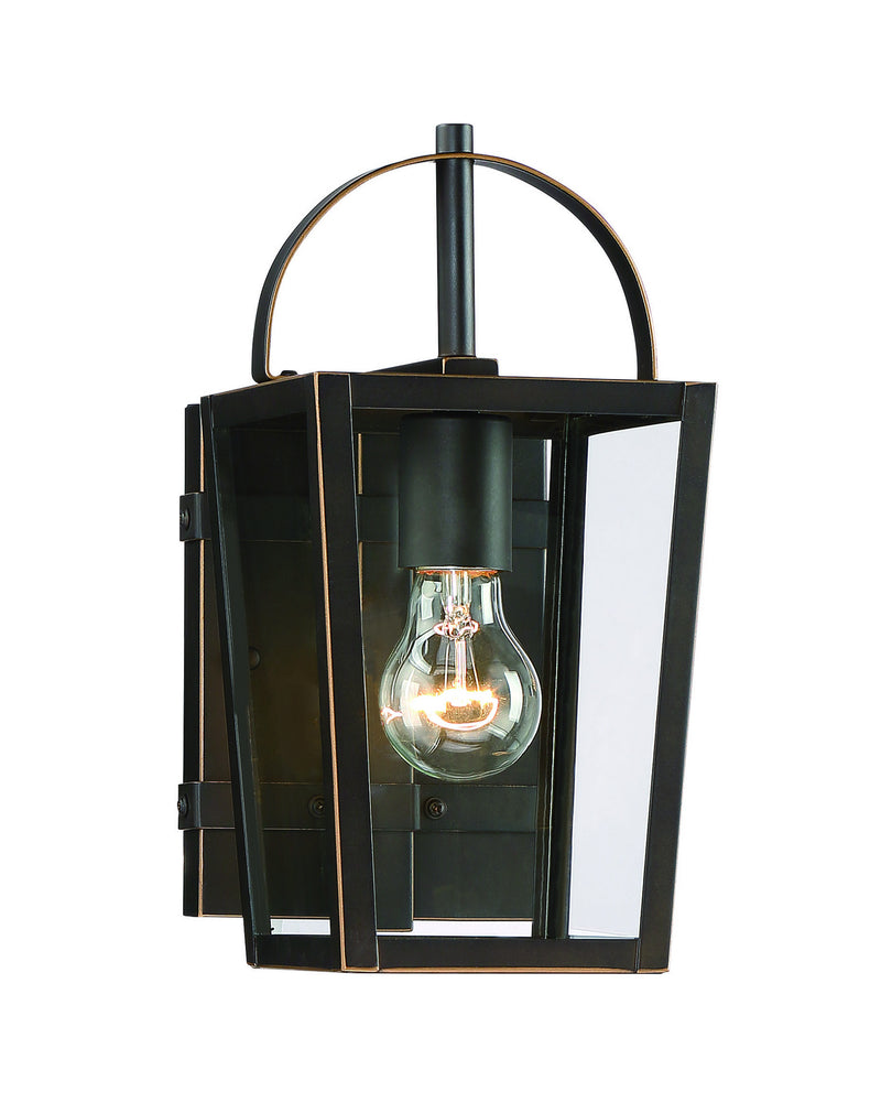 Minka-Lavery 72721-143C Rangeline One Light Outdoor Lantern, Oil Rubbed Bronze W/ Gold Highlights Main Image.jpg