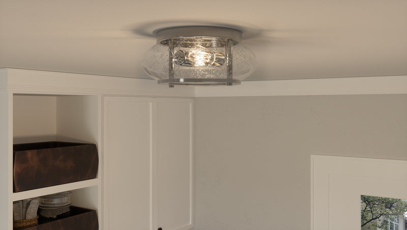 Quoizel TRG1612BN Trilogy Two Light Flush Mount, Brushed Nickel Alternate Image 2.jpg