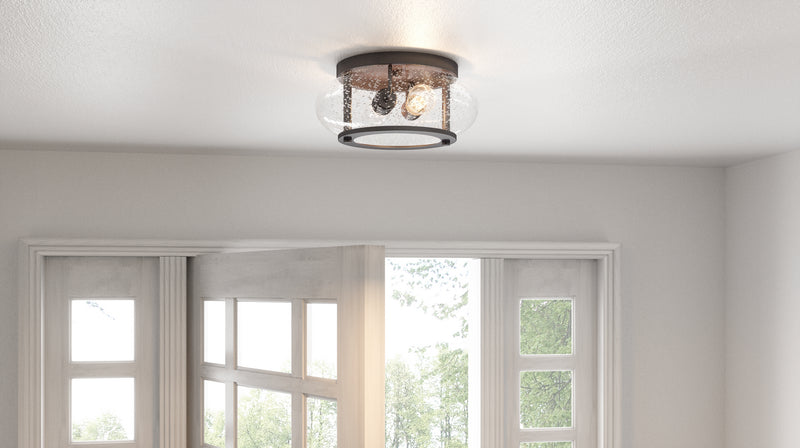 Quoizel TRG1612OZ Trilogy Two Light Flush Mount, Old Bronze Alternate Image 2.jpg