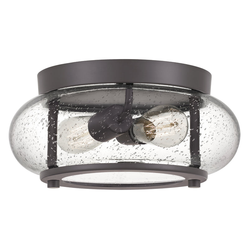 Quoizel TRG1612OZ Trilogy Two Light Flush Mount, Old Bronze Main Image.jpg