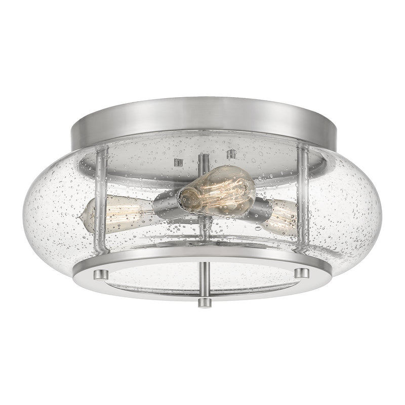 Quoizel TRG1616BN Trilogy Three Light Flush Mount, Brushed Nickel Main Image.jpg