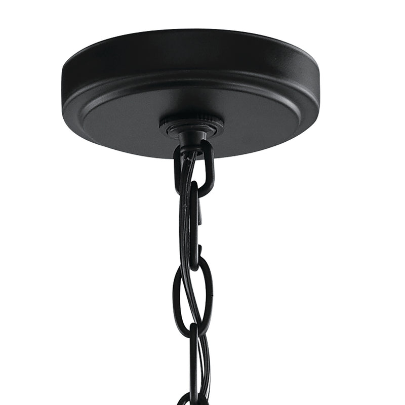 Kichler 42140BK Three Light Pendant, Black (2)