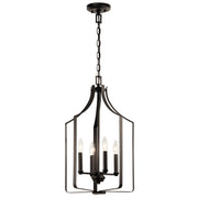 Kichler 42496OZ Four Light Mini Chandelier, Olde Bronze