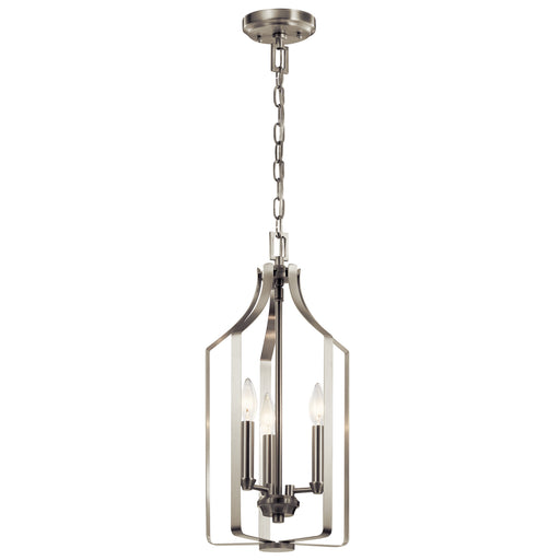 Kichler 42499NI Three Light Pendant, Brushed Nickel