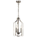 Kichler 42499NI Three Light Pendant, Brushed Nickel