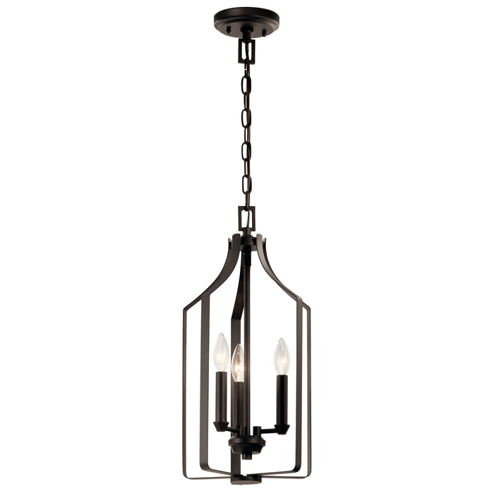 Kichler 42499OZ Three Light Pendant, Olde Bronze