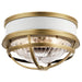 Kichler 43013NBR Tollis Two Light Flush Mount, Natural Brass Main Image.jpg