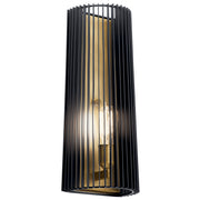 Kichler 44170BK One Light Wall Sconce, Black