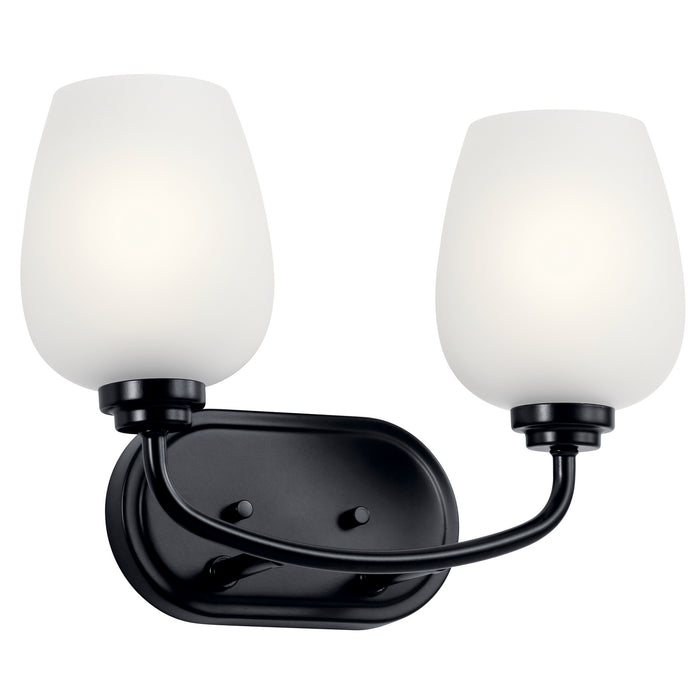 Kichler 45128BK Valserrano Two Light Bath, Black Main Image.jpg