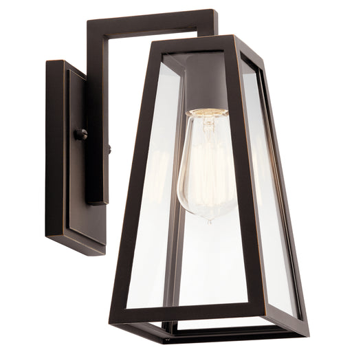 Kichler 49330RZ Delison One Light Outdoor Wall Mount, Rubbed Bronze Main Image.jpg