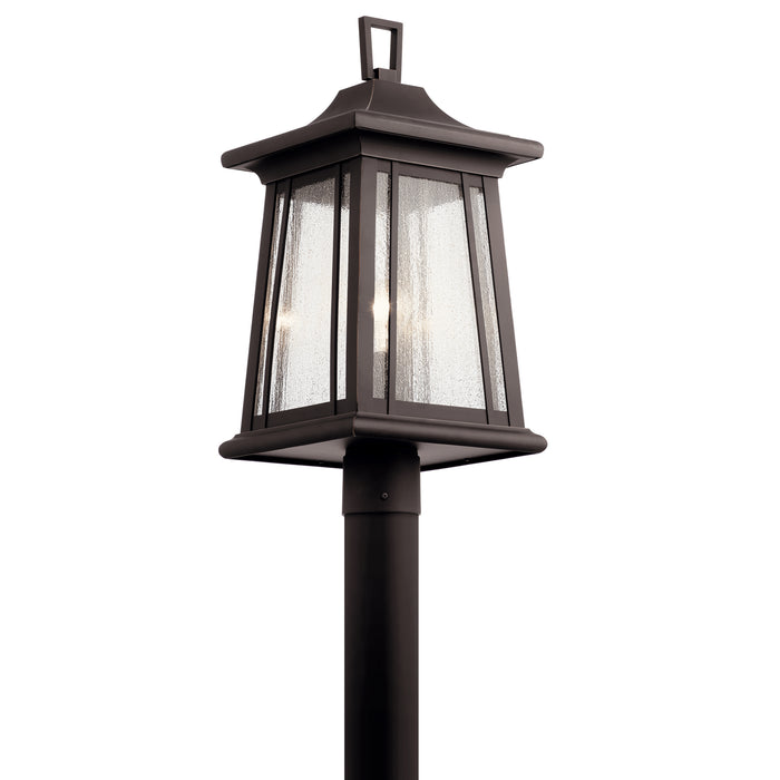 Kichler 49911RZ Taden One Light Outdoor Post Mount, Rubbed Bronze Main Image.jpg