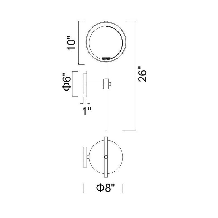 CWI Lighting 1153W10-1-169 Da Vinci LED Wall Sconce Medallion Gold Alt 7.jpg