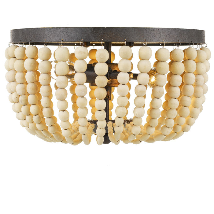 Crystorama 600-FB Rylee Three Light Flush Mount Forged Bronze Alternate Image 2.jpg