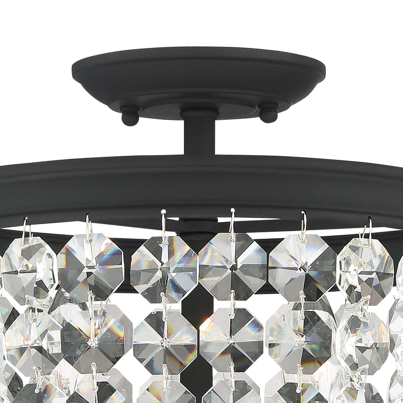 Crystorama 783-BF-CL-MWP Archer Three Light Semi Flush Mount Black Forged Alternate Image.jpg