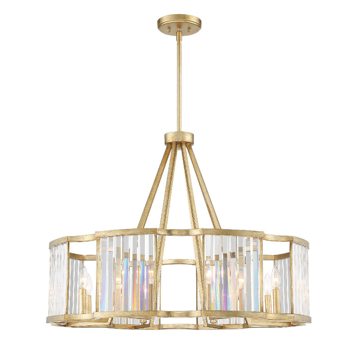 Crystorama DAR-1018-DT Darcy Eight Light Chandelier Distressed Twilight Alternate Image 2.jpg
